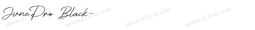 JunePro Black字体转换